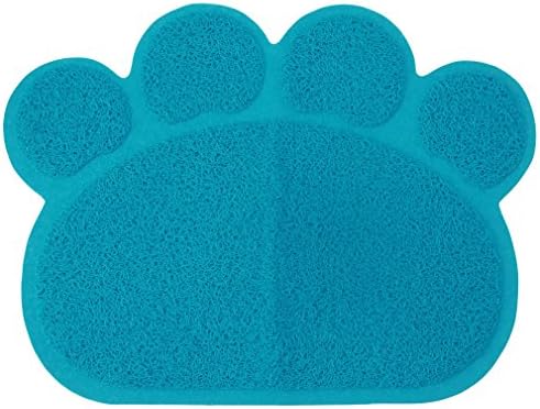 Albeey Bath Mat Non Slip Cat Claw Shaped Toilet Loop Bathroom Rug (blue)