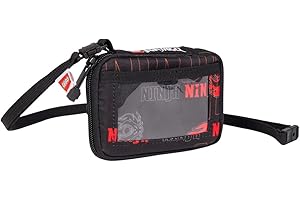 SKANDO BAGS Kartenetui Lego NINJAGO, Dragon Energy: Smarte Geldbörse für Karten und Münzen mit Reißverschluss, abnehmbarem Riemen und transparenter Vordertasche für Reisekarten.
