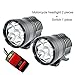 Price comparison product image 1 Pair Motorcycle LED Headlights 12V 60W 10000LM U2 LED Motorbike Beam Headlamp Moto Spot Head Light Auxiliary Lamp DRL