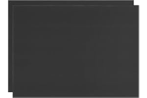 M METERXITY 2-Pack de Láminas de Plástico Corrugado, 20 Cm X 30 Cm Cartel Corrugado en Blanco Impermeable para Letreros de Jardín de Venta de Garaje/Oficina/Aula/Fiesta [3mm Grosor, Negro]