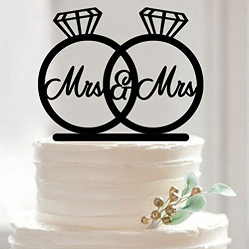 ROSENICE Tortenverzierung Tortenstecker Hochzeitstorte Topper Acryl Kuchendeckel Mr Mrs Cake Topper für Hochzeit Jubiläum Geburtstag Party Dekoration