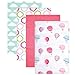 Luvable Friends 4 Pack Flannel Receiving Blankets (Pink Balloons)