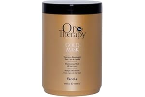 Fanola Orotherapy Gold Mask, Maschera Illuminante per Tutti i Tipi di Capelli, 1000 ml