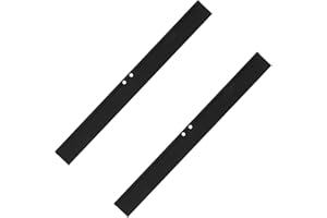 wilcractk Espátulas de Ducha de Goma, Recambio de Goma para Escobillas de TPE Flexible, 2 Unidades Negras, para Baño, Ventanas, Cristales, Espejos y Parabrisas