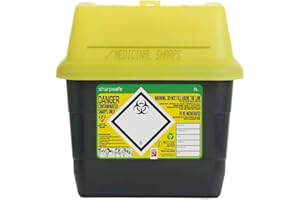 Sharpsafe 3 Litre 5th Generation Yellow/Grey -Sharps Bin Clinical Waste Disposal