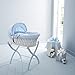 Izziwotnot Wicker Moses Basket Stand (Blue)