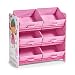 Produktbild Zeller 13494 Kinder-Regal m. Vliesboxen Girly, MDF, Dekor, 63 x 30 x 65 cm