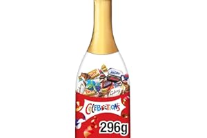 CELEBRATIONS - Bouteille avec Assortiment de Mini Chocolats au Lait 296g - Chocolats de Pâques Individuels - SNICKERS, TWIX, MARS, MALTESERS, BOUNTY et autres