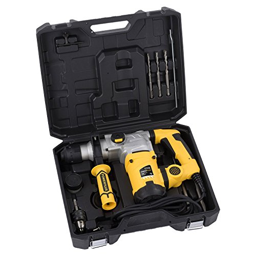 SDS-Plus Bohrhammer 1600 Watt Stemmhammer Meißelhammer im Koffer + Gehörschutz - 4