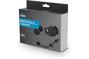 Cardo SRAK0032 Scala Rider Audio and Microphone Kit with Hybrid and Corded Booms for Packtalk