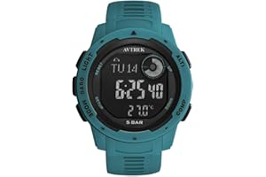 AVTREK Montre de Sport numérique pour Adolescents avec altimètre et baromètre, Montre pour l'extérieur, Montre de Sport étanche pour l'armée et Les Militaires