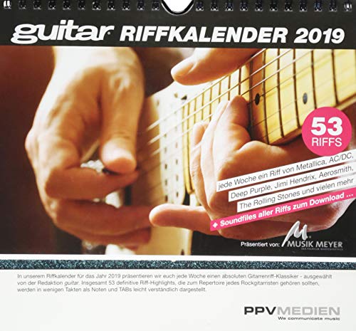 guitar-Riffkalender 2019: Wochenkalender