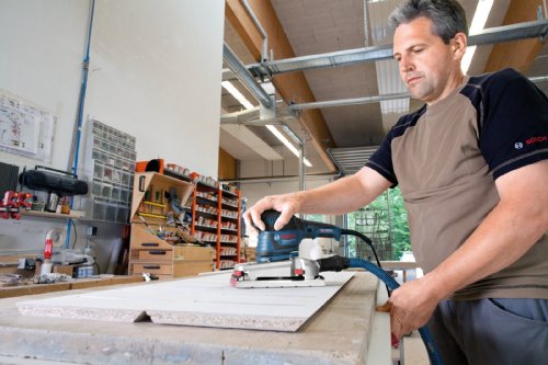 Bosch Professional GSS 280 AVE, 350 W Nennaufnahmeleistung, L-BOXX, Schleifpapier, Microfilter Box, Zusatzhandgriff - 5