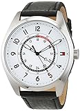 Tommy Hilfiger Herren Datum klassisch Quarz Uhr mit Leder Armband 1791373