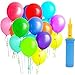 Produktbild ApoGo 100 Luftballon und 1 Ballonpumpe, Ballon und Luftpumpe,Partyballon, Farbige Ballons, Bunte Ballons für Geburtstagsfeiern, Party, Hochzeitsfeiern-12 inch Latex Ballone
