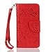 Produktbild ZeWoo Für Apple iPhone 7 Plus (5,5 Zoll) Tasche PU Ledertasche Hülle Leder Schutzhülle Case Cover - HX001 / Rot
