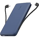 Belkin BoostCharge Plus cargador portátil batería externa 10K (10 000 mAh con cables integrados Lightning MFI y USB-C y un pu