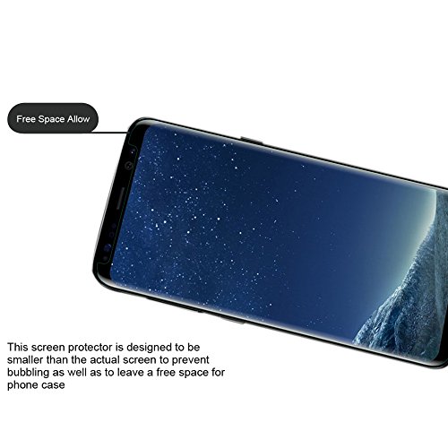 Galaxy S8 Panzerglas Schutzfolien zu screenen Glas Schutzfolie Displayschutzfolie Folie Premium Gehärtetem Glas Schirm-Schutz Handy Displayschutz Schutz Transparent Kristallzelle Panzerfolie für Samsung Galaxy S8 [High Definition Ultra-beständig mit Härte Anti-Blase] - 4