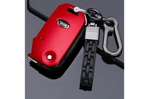 ontto Funda para llave de coche ABS plegable compatible con Kia Sportage Ceed Sorento Cerato Forte KX3 K5 2017-2020 mando a distancia Funda llavero llavero de protección rojo