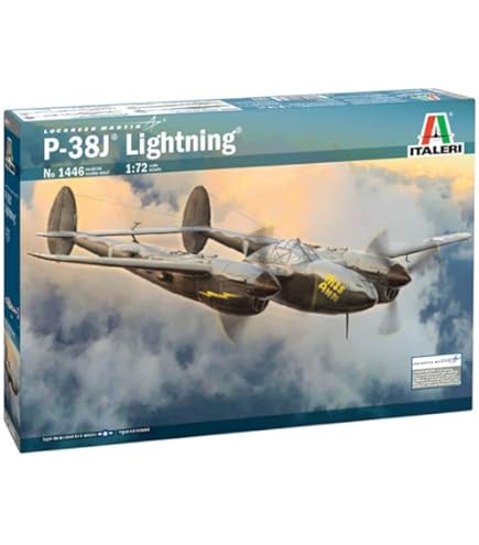 Italeri P-38J Flugzeug Modellbausatz 1:48 - Detailliertes Standmodell