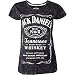 Produktbild Jack Daniel's Marble Logo Girl-Shirt schwarz, Schwarz (Black), M