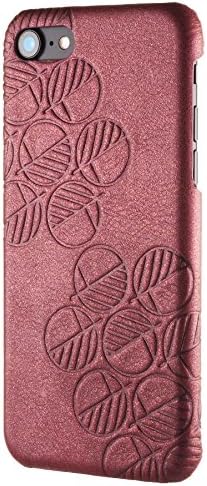 iPhone 8 Leather Case for Women. Exclusive Real British Leather Slim Back Cover Case for Apple iPhone 8. Luxury Protection in Style and Fashion by Drew Lennox. LIMITED EDITION - Cosmic Glitter Purple