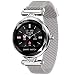 Produktbild IFMASN Damen Sportuhr Smart Watch, Touch Timer HD Ip67 wasserdicht, Kalorien- und Schrittzähler, Schlaferkennung, intelligente Outdoor-Sportuhr, geeignet für Damen, für Android und iOS, Silber