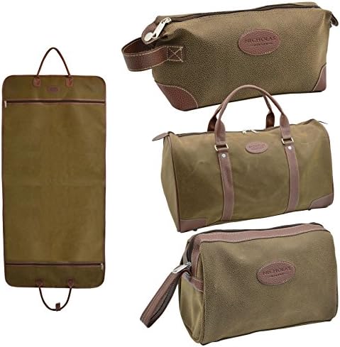 Men's Suit / Garment Storage / Travel Bag &amp; Overnight / Weekend Holdall &amp; Small &amp; Large Wash Bag - 4 Piece Set