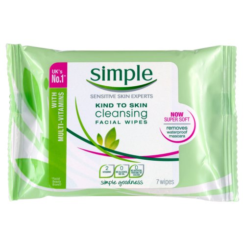 Simple Kind to Skin Cleansing Facial Wipes - Pack of 6 (42 Wipes)