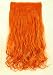 Fashion One Piece 5Clips Long Straight Curly Wavy Clip in Hair Extension Extensions Half Full Head High Quality Synthetic Hairpiece All Kinds of Size (24 inches, Orange)