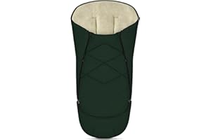 my junior® ThermoWool 3in1 Fußsack Velora 100% Schurwolle, reflektierend, wasserabweisend (Forest Haven)