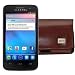 Produktbild Original MTT Quertasche fuer / Alcatel One Touch M Pop (5020 / 5020D) / Horizontal Tasche Ledertasche Handytasche Etui mit Clip und Sicherheitsschlaufe* in Braun