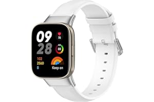 Chainfo Skórzany pasek kompatybilny z Xiaomi Redmi Watch 3 / Mi Watch lite 3, pasek do zegarków z prawdziwej skóry NO230527