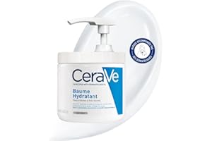 ‎CERAVE CeraVe Feuchtigkeitscreme für Körper und Gesicht, Mit Pumpspender, Creme für trockene bis sehr trockene Haut, Mit Hyaluron und 3 essenziellen Ceramiden, 454 g