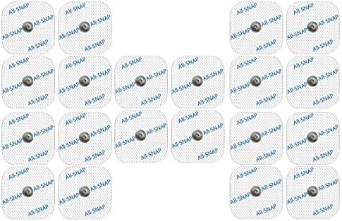 All-SNAP 20 SNAP electrodes, 100% COMPEX compatible, high performance and long life (20 electrodes 50 x 50 mm) compared to the original.