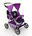 Price comparison product image CHIC 2000 Bayer Twin-Jogger Tandem Combi Dolls Pram (Pflaume)