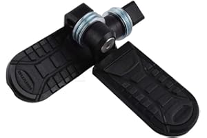 KYN Für BMW R1250GS 2019-2020, R1250GS ADV 2019 2020, R1200GS LC 2013-2018, R1200GS LC ADV 2014-2018 verstellbare Motorradfußstütze drehbar Beifahrerfußrasten hinten (B-Schwarz)