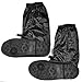 Produktbild KT-SUPPLY mit Netzteil Herren Gummistiefel Wasserdicht Füße Schuhe Rutschfeste Überschuhe Regen Stiefel Golf Schuhe Displayschutzfolie für Erwachsene, Schwarz