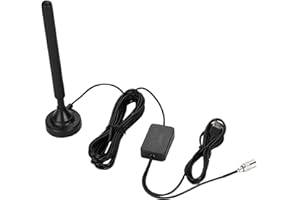 BEWINNER Antena de Radio FM de Alta Ganancia, Refuerzo de Señal de 25 DB, Plug and Play, Portátil, Adecuada para Pisos Bajos con Obstrucciones y Mala Señal