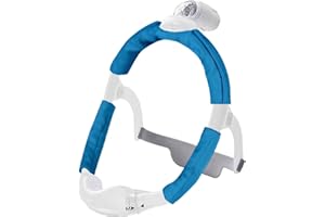 SHDGFB Couvertures de sangles pour masque en satin, couvertures de cadre de masque compatibles avec DreamWear ou ResMed AirFit Ensemble de couvre-chef en satin soyeux pour réduire les marques rouges (Bleu)