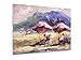 Produktbild Paulo Peter - Am Strand in Brasilien - 80x60 cm - Leinwandbild auf Keilrahmen - Wand-Bild - Kunst, Gemälde, Foto, Bild auf Leinwand - Abstrakt