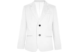 Jugaoge Boys Sport Blazer Classic Fit Lapel Suit Jacket Single Breasted Festival Prom Blazers