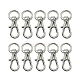 Brandneu und hochwertig. Carry stone Metallspange - 10 stücke Metallspange Swivel Trigger Clips Karabinerhaken Schlüsselanhänger Taschen DIY Craft Karabinerhaken Spange Silber