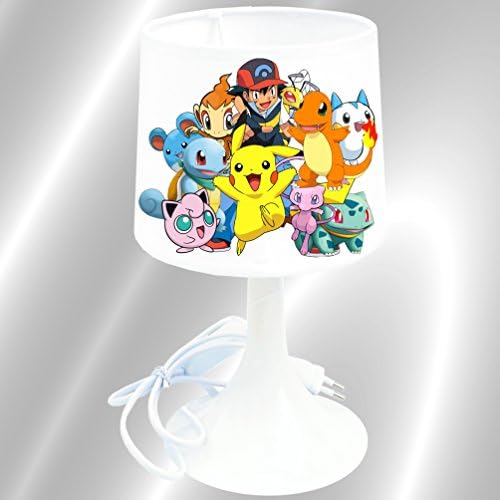 Kikoucat Handcrafted Children's Bedside Lamp - Pokemon