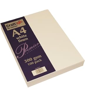 Weißes A4 Kartenpapier 290g/m² - 50 Blatt Dickes Papier Für Druck & Basteln