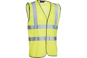 Gilet haute visibilité Blackrock jaune, gilets haute visibilité, vestes haute visibilité, haute visibilité, gilet de sécurité, réfléchissant, EPI haute visibilité, haute visibilité, gilets de sécurité