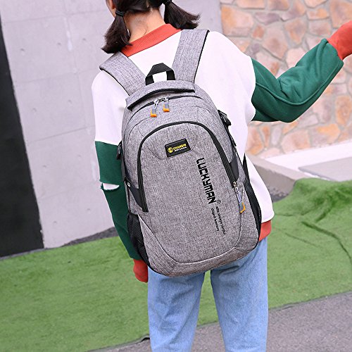 Y6086  Teimose 15 6inch Laptop Bag Business Case Classic Daypack Bookbag Travel Backpack School Bag Rucksack  GRAY 