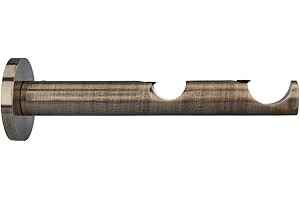 Sento Metall Zubehör für Ø 25 mm Gardinenstangen in Messing Antik Ø 25/19mm Wandhalter Modern