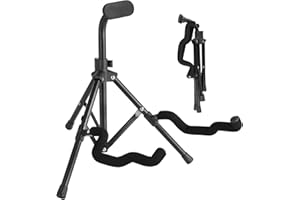Windfromort Supporto per Chitarra - Supporto pieghevole universale per chitarra - Robusto e Stabile, Accessorio Pieghevole per Chitarra Classica Acustica Elettrica Ukulele