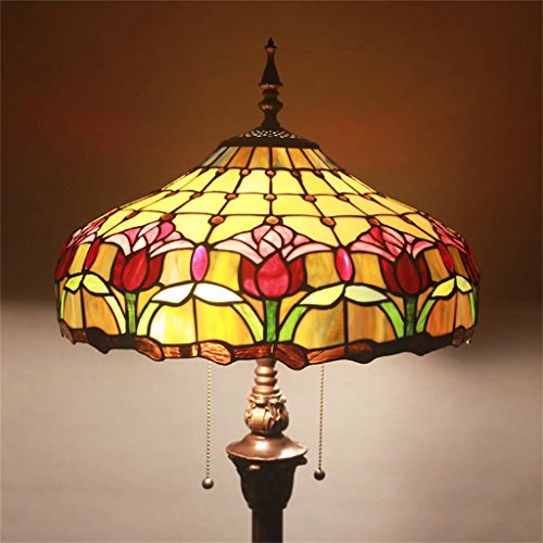 SINCERE@ 16 Zoll Tiffany Nacht Schlafzimmer Wohnzimmer Im Europäischen Stil Garten Rosen Dekorative Glasmalerei Creative Arts Restaurant Stehleuchte